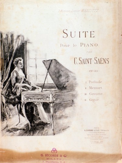 Noter til Suite for piano (Opus 90) av Camille Saint-Saens av Anonymous Anonymous