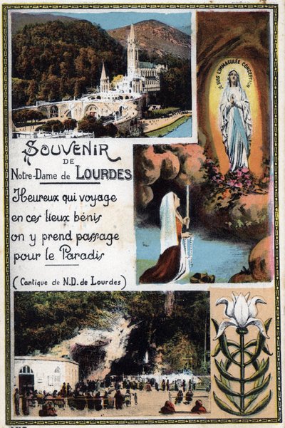 Souvenir postcard of Lourdes - Hautes Pyrenees (65) around 1900. av Anonymous Anonymous