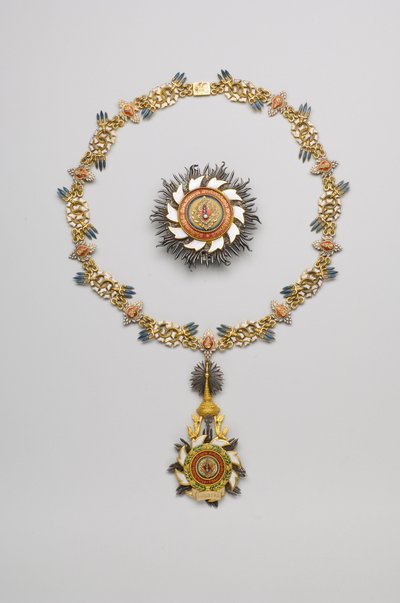 Thailand - Order of the Royal House of Chakri: plakett, kjede og anheng - begynnelsen av det 20. århundre av Anonymous Anonymous