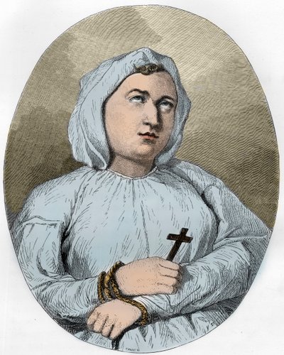 The Marquise de Brinvilliers on the way to her death av Anonymous Anonymous