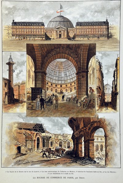 Paris-børsen av Deroy, gravering av 1887 i "" Paris-Illustrous Newspaper Weekly"". av Anonymous Anonymous