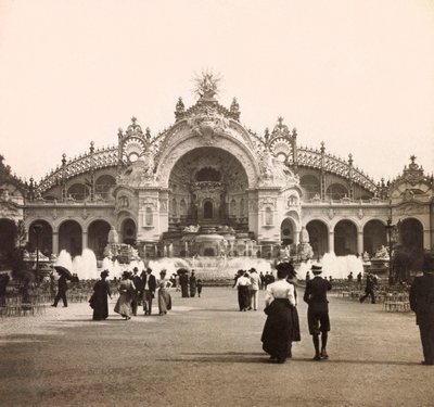 Universal Exposition of 1900 - Exposition Universelle de 1900 i Paris: Vanntårnet - privat samling av Anonymous Anonymous