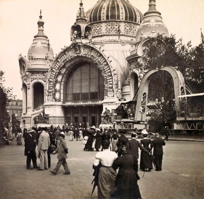 Universal Exposition of 1900 - Exposition Universelle de 1900 i Paris: Palais de la Metallurgie - privat samling av Anonymous Anonymous
