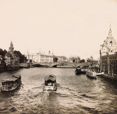 Universal Exposition of 1900 - Exposition Universelle de 1900 i Paris: The bridge of the Alma - privat samling av Anonymous Anonymous