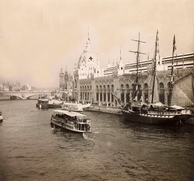 Universell utstilling av 1900 - Exposition Universelle de 1900 i Paris: Palasset til armees av land og hav - privat samling av Anonymous Anonymous