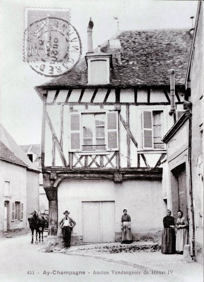 Utsikt over Henri IVs vingård i byen Ay Champagne i Marne - Fotografi fra begynnelsen av det 20. århundre - Privat samling av Anonymous Anonymous