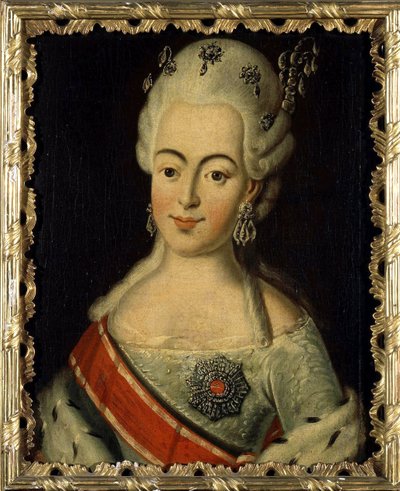 Wilhelmine Louise av Hessen Darmstadt (1755-1776) - Storhertuginne av Russland som Natalia Alexeievna - Portrett av storhertuginne Natalia Alexeyevna av Russland, Prinsesse Wilhelmina Louisa av Hessen-Darmstadt av Anonym av Anonymous Anonymous