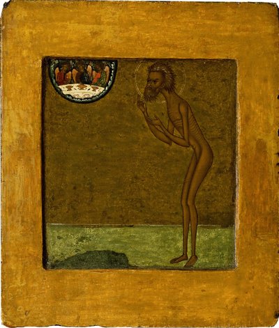 Basil den salige, slutten av 1500-tallet. av Anonymous Russian icon painter