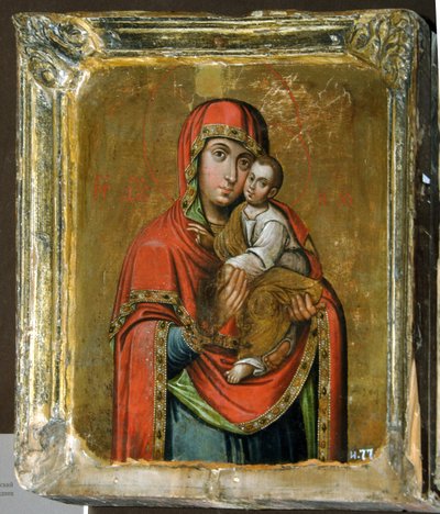 Kiev-Bratskaya-ikonet for Guds mor, 1700-tallet av Anonymous Russian icon painter