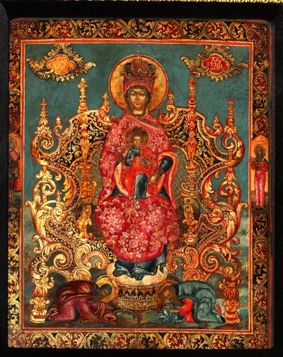 Guds mor Pecherskaya, 1700-tallet av Anonymous Russian icon painter