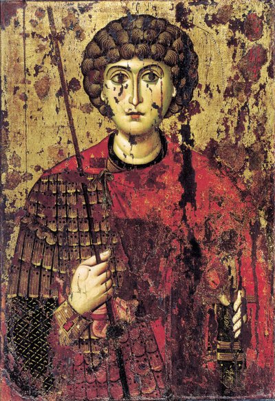 Saint George, 1100-tallet av Anonymous Russian icon painter