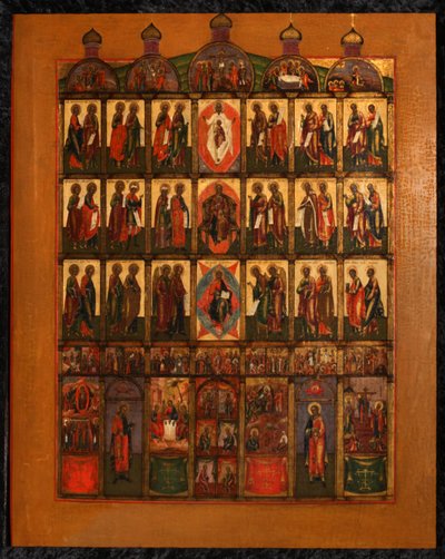 The Iconostasis, tidlig på 1800-tallet. av Anonymous Russian icon painter