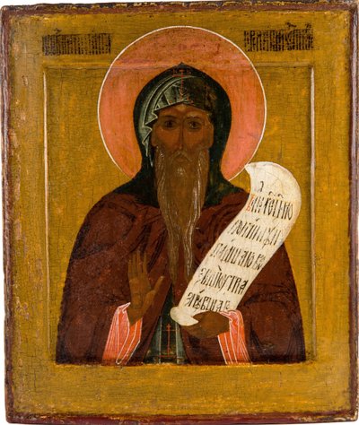 Ærverdige Nikita Stylites of Pereyaslavl, 1600-tallet av Anonymous Russian icon painter