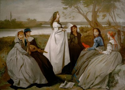 Om våren av Anselm Feuerbach