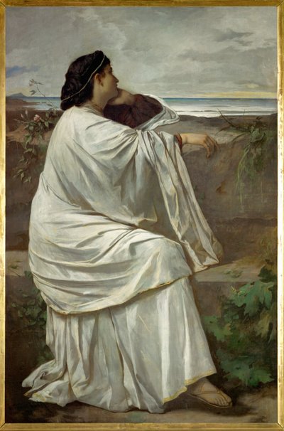 Ifigenia, Feuerbachs favoritt romerske modell «Nana» (olje på lerret) av Anselm Feuerbach