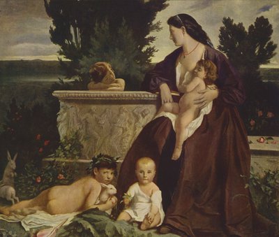 Mors lykke (oljemaleri) av Anselm Feuerbach