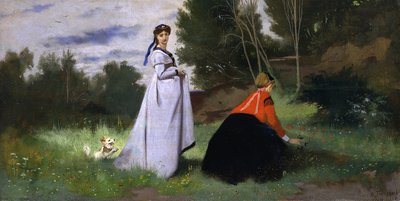 To damer i et landskap, 1867. av Anselm Feuerbach