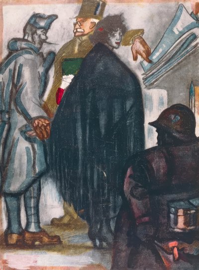 Sonnino in Versailles von Anselmo Bucci