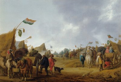 Et militærleir, 1634 av Anthonie Palamedesz