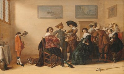 Glad selskap i et rom, 1633 av Anthonie Palamedesz