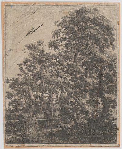 En liten bro over en bekk, 1600-tallet. av Anthonie Waterloo