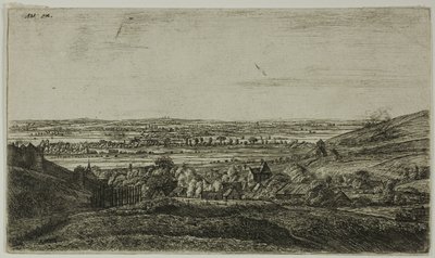 En by i en dal av Anthonie Waterloo