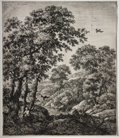 Elijah matet av ravnene. av Anthonie Waterloo