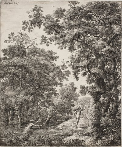 Landskap med Alpheus og Arethusa av Anthonie Waterloo