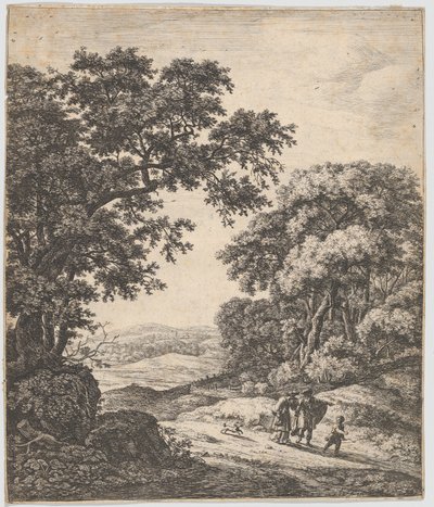 Forvisningen av Hagar, 1600-tallet. av Anthonie Waterloo