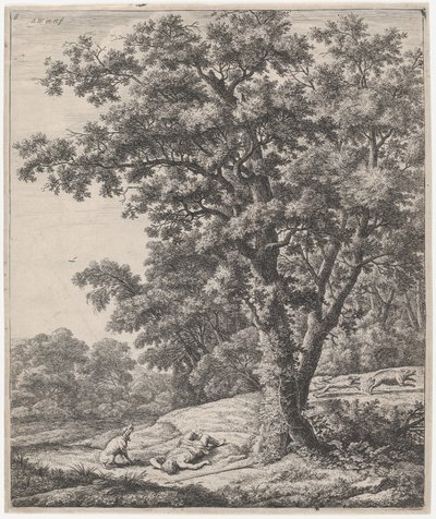Adonis død, 1600-tallet. av Anthonie Waterloo