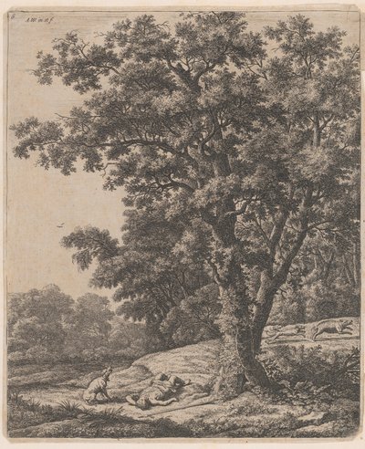 Adonis død, 1600-tallet. av Anthonie Waterloo