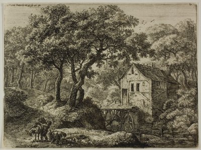 Møllen i skogen av Anthonie Waterloo