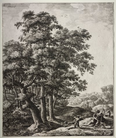 Venus og Adonis. av Anthonie Waterloo