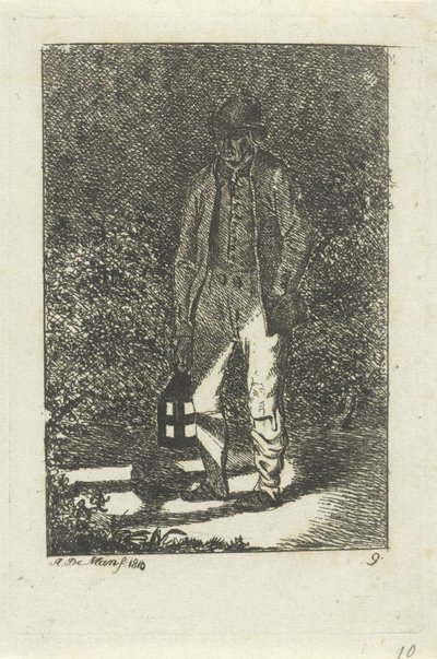 Mann med lykt av Anthonie Willem Hendrik Nolthenius de Man