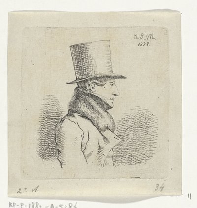 Mann med topphatt av Anthonie Willem Hendrik Nolthenius de Man