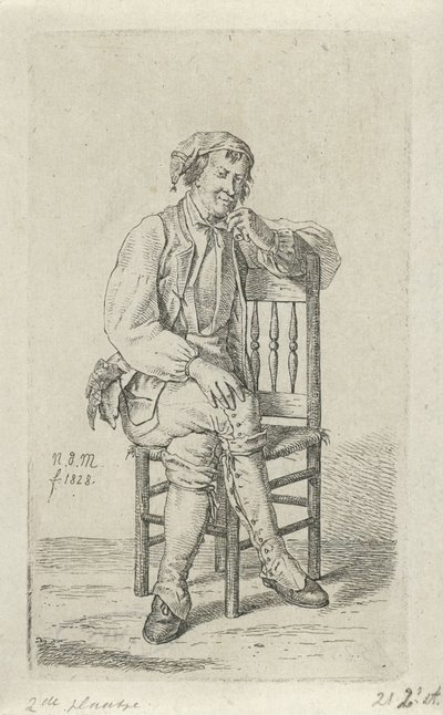Mann på en stol 12 studiefigurer (serietittel) av Anthonie Willem Hendrik Nolthenius de Man
