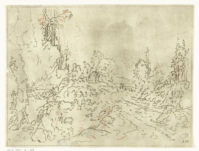 Fjelllandskap av Anthonie van den Bos