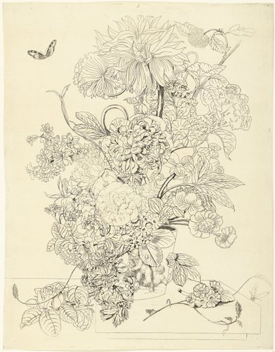 Blomsterdekorasjon av Anthonie van den Bos