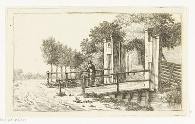 Gjerde av vertshuset Het Molentje på Amstel av Anthonie van den Bos