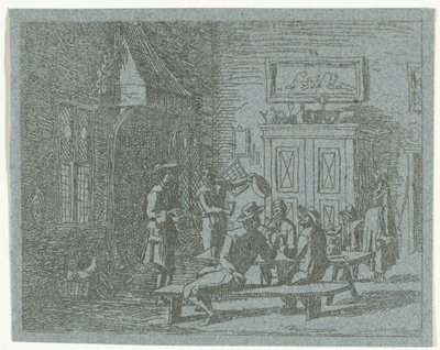 Interiør i et vertshus av Anthonie van den Bos