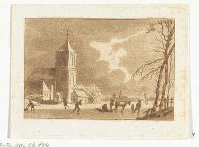 vinteransikt av Anthonie van den Bos