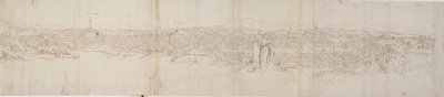 Panoramautsikt over Roma fra Monte Janiculus, c1550-tallet av Anthonis van den Wyngaerde