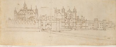 The Chapel and Gatehouse of Hampton Court Palace, c1550-1560   1189705   no       norwegian Successfully Translated  Original: Conservatory Fountain, c. 1938. Translat: Conservatory Fountain, c. 1938. 1164844 no norwegian Successfully Translated Original:  av Anthonis van den Wyngaerde