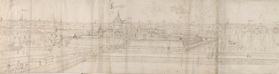 Utsikt over Cantecroy-palasset nær Antwerpen og det omkringliggende landskapet, 1557-58 av Anthonis van den Wyngaerde