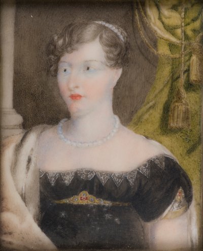 Portrett av prinsesse Charlotte av Wales (1796-1817), ca. 1812-17 (olje på papir) av Anthony (after) Stewart