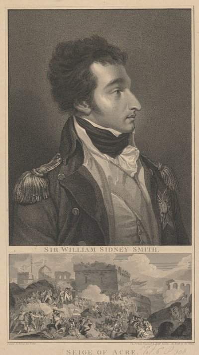 Admiral William Sidney Smith og The Siege of Acre av Anthony Cardon