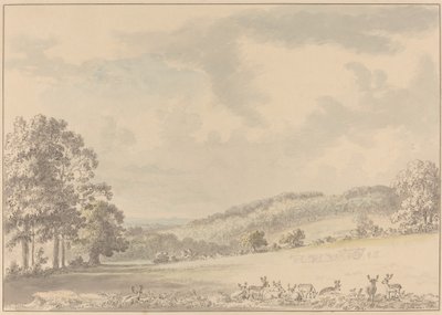 Hjort hviler i Albury Park av Anthony Devis