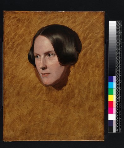 Fru Sandys, kunstnerens mor, sent på 1840-tallet av Anthony Frederick Augustus Sandys