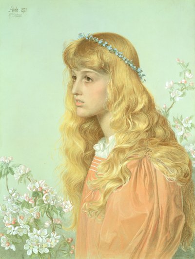 Portrett av frøken Adele Donaldson, 1897 av Anthony Frederick Augustus Sandys