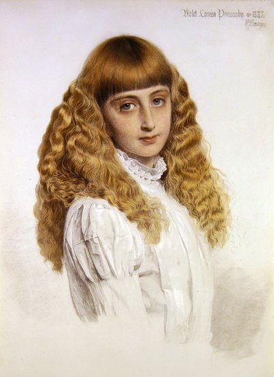 Portrett av Violet Louisa Ponsonby av Anthony Frederick Augustus Sandys